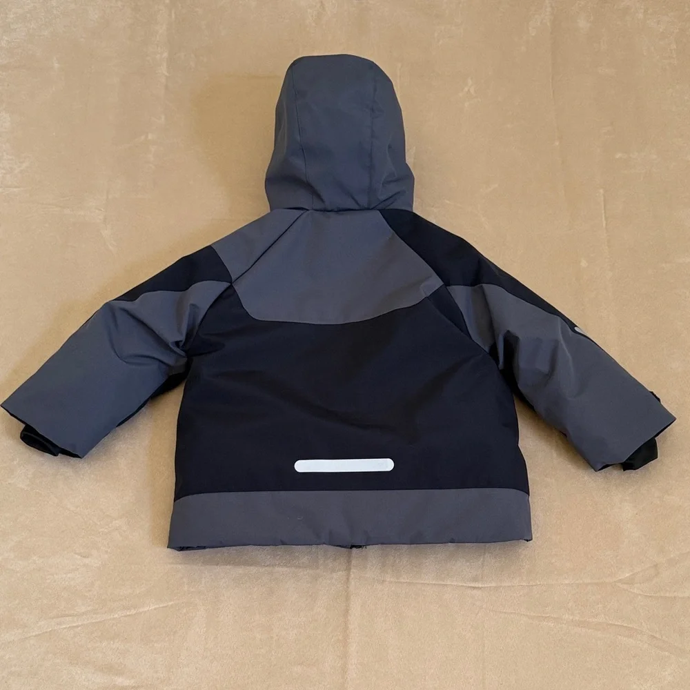 Zara Ski Hooded Black Ski Jacket
