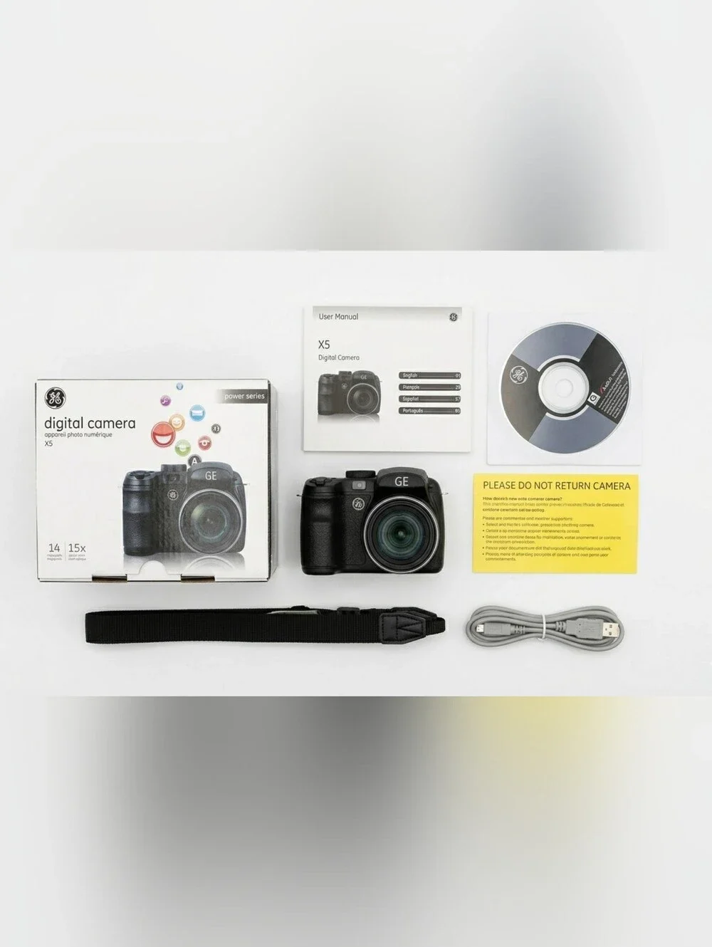 GE- Digital Camera with 15x Optical Zoom