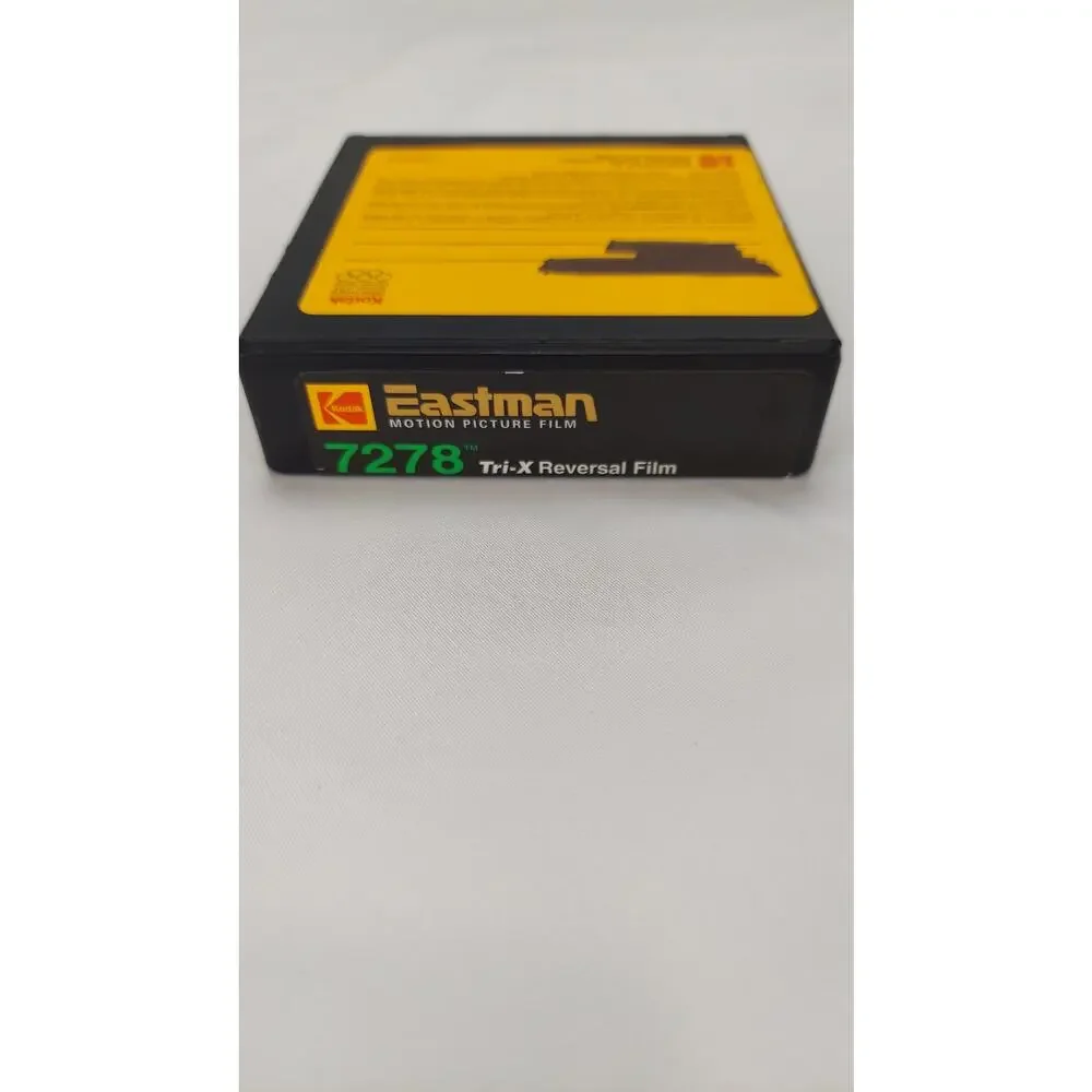 Vintage Eastman Kodak 7278 Tri-X Reversal Film 16mm x 100ft Black & White