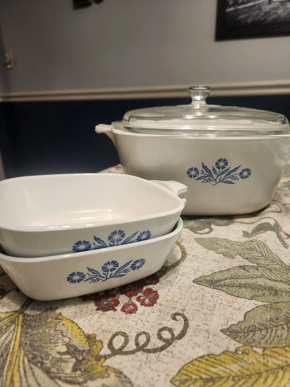 Corningware vintage blue