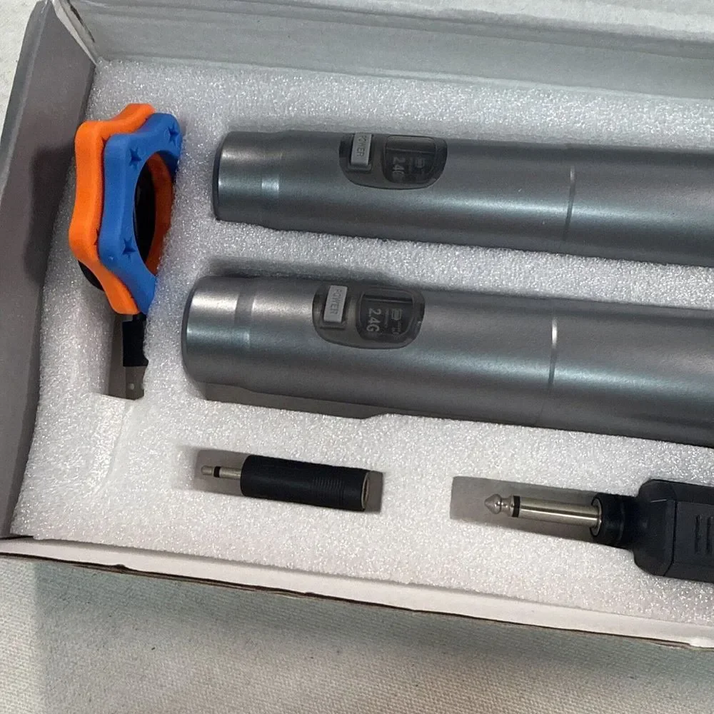 ALPOWL Wireless Microphones Set of 2 Vocal Set Works, Open‎ Box