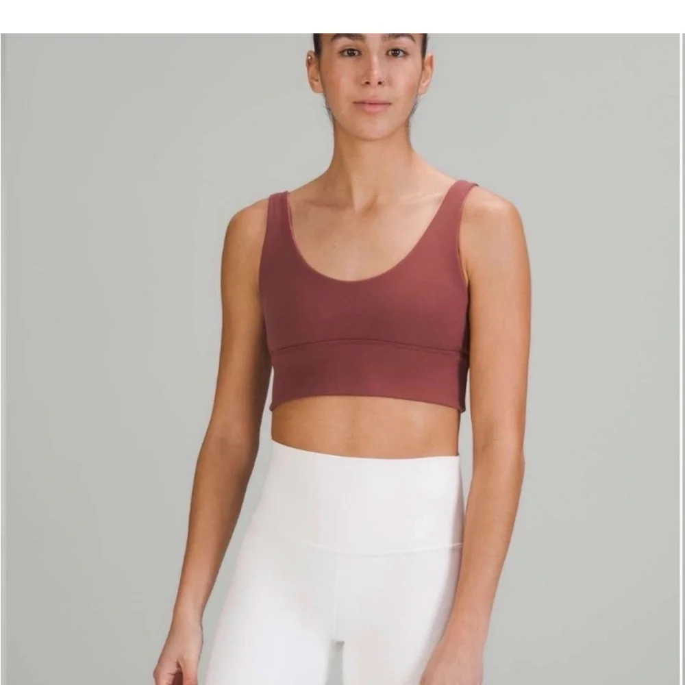 Lululemon Brown Ribbed reversible Sports Bra Size 4