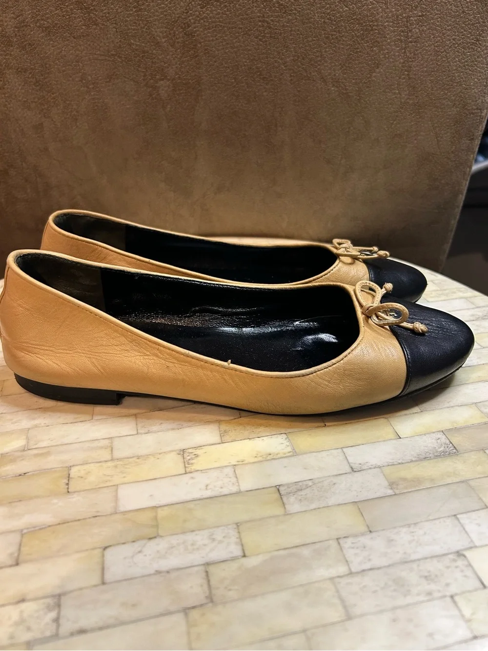 Tory Burch Women's Cap Toe Ballet Flats Size 8