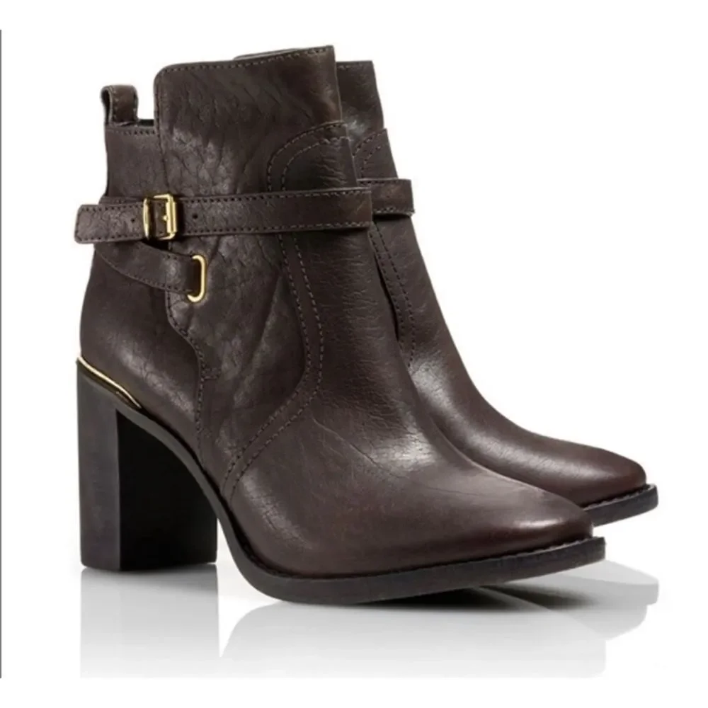 Tory Burch Kayden Booties in Dark Chocolate Size 7.5