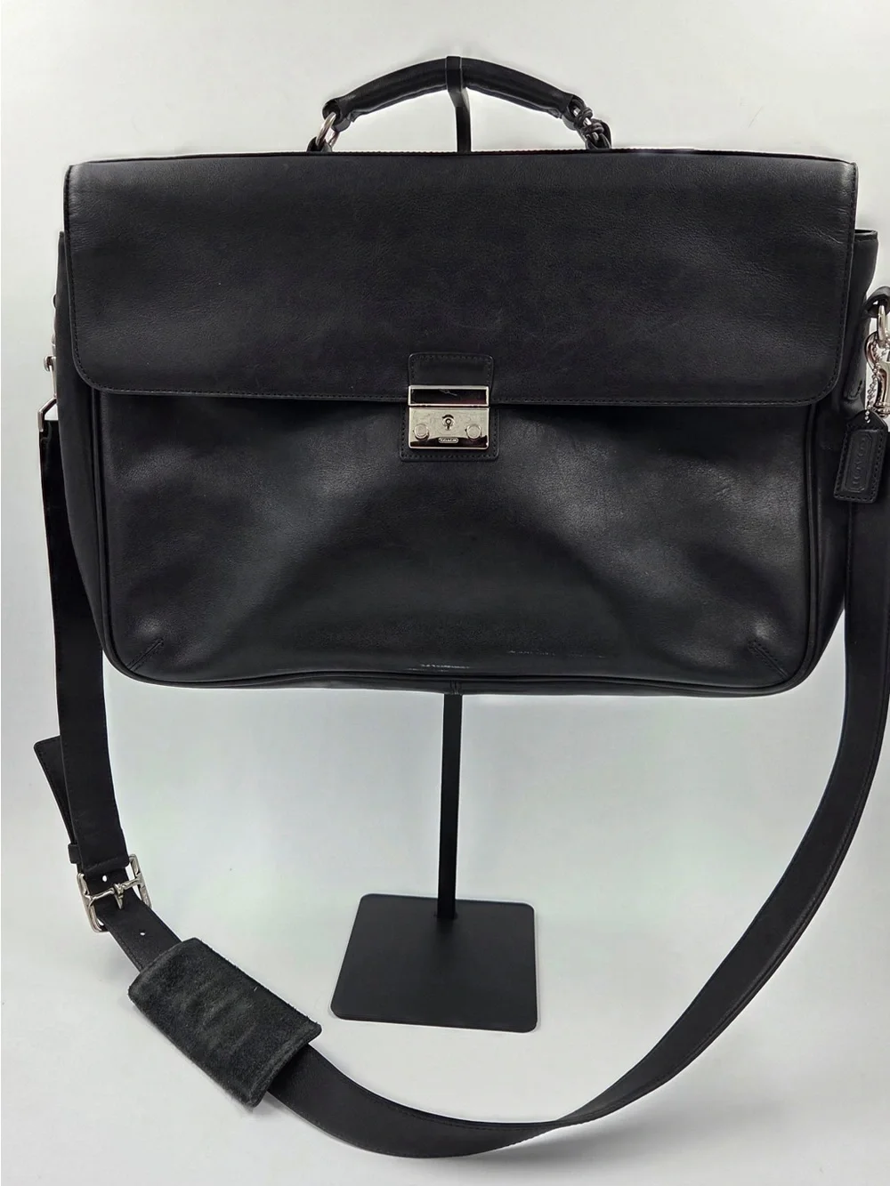 Coach sleek black