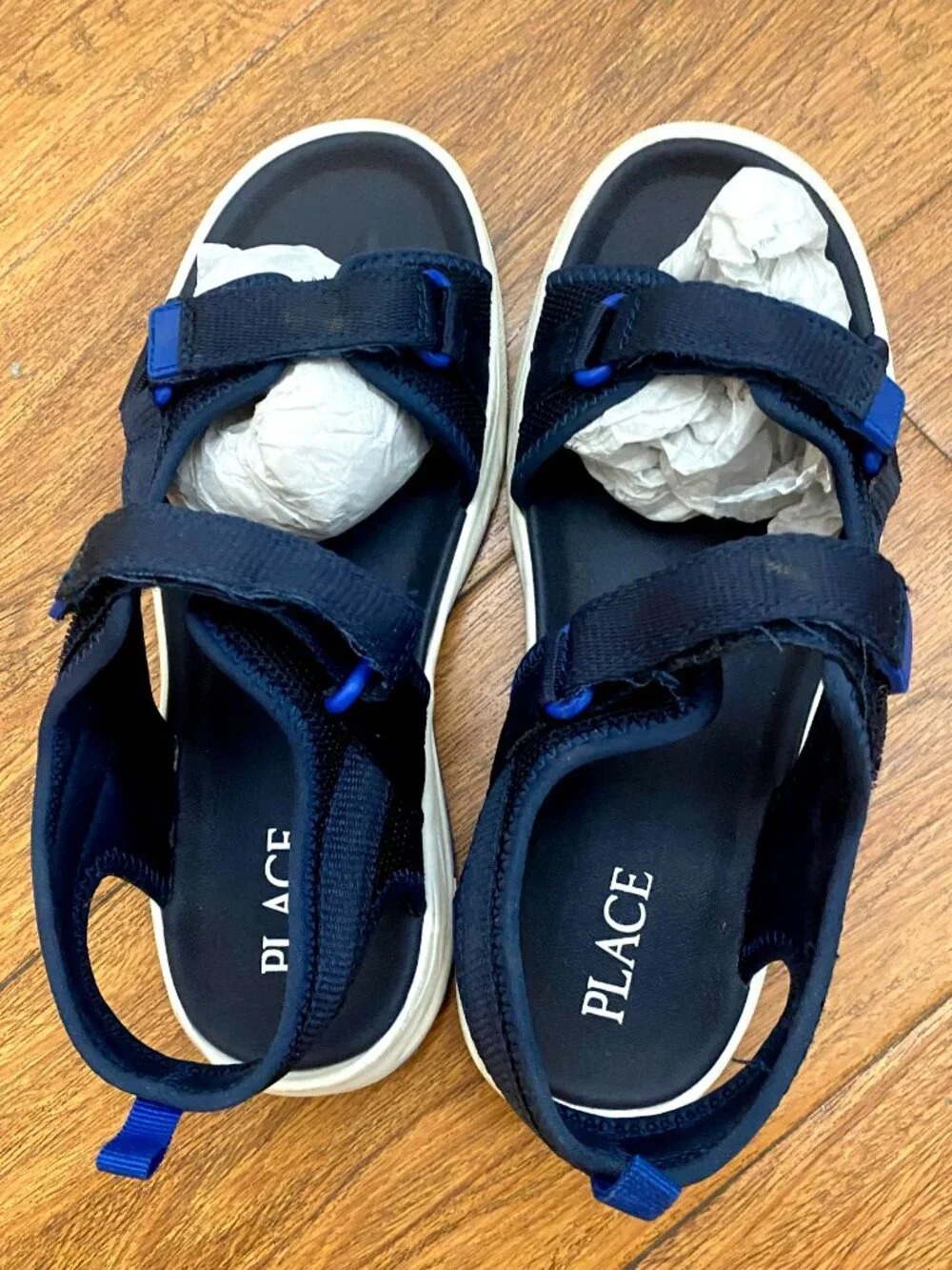 The Children's Place Boy's Sandal, Navy, 6 Big Kid