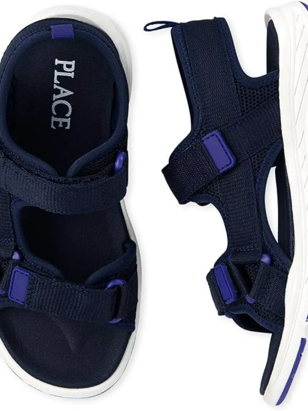 The Children's Place Boy's Sandal, Navy, 6 Big Kid