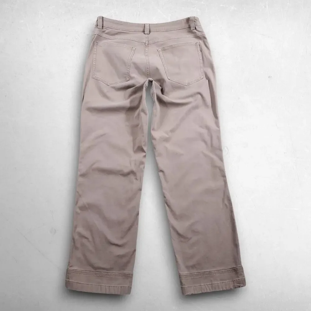 Duluth Flex Ballroom Khaki Pants Men 32x30 Beige Stretch Straight Leg Work