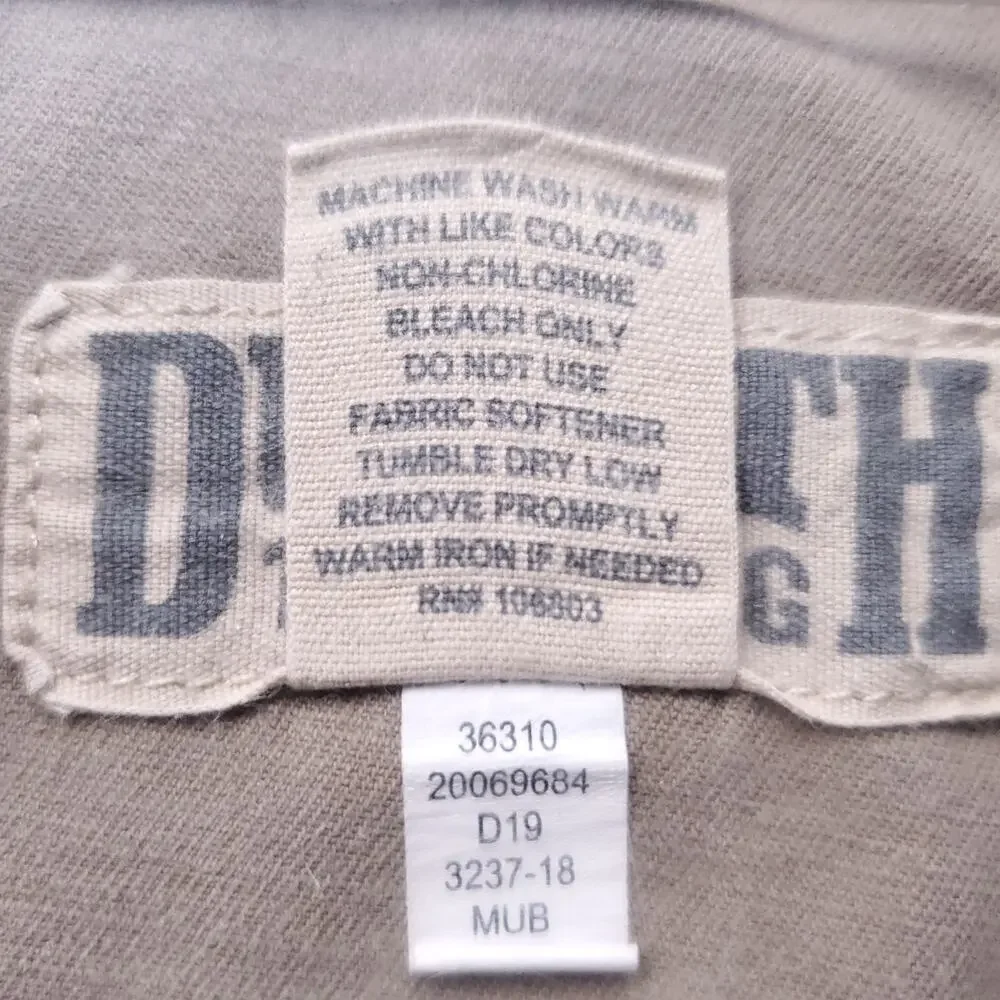 Duluth Flex Ballroom Khaki Pants Men 32x30 Beige Stretch Straight Leg Work