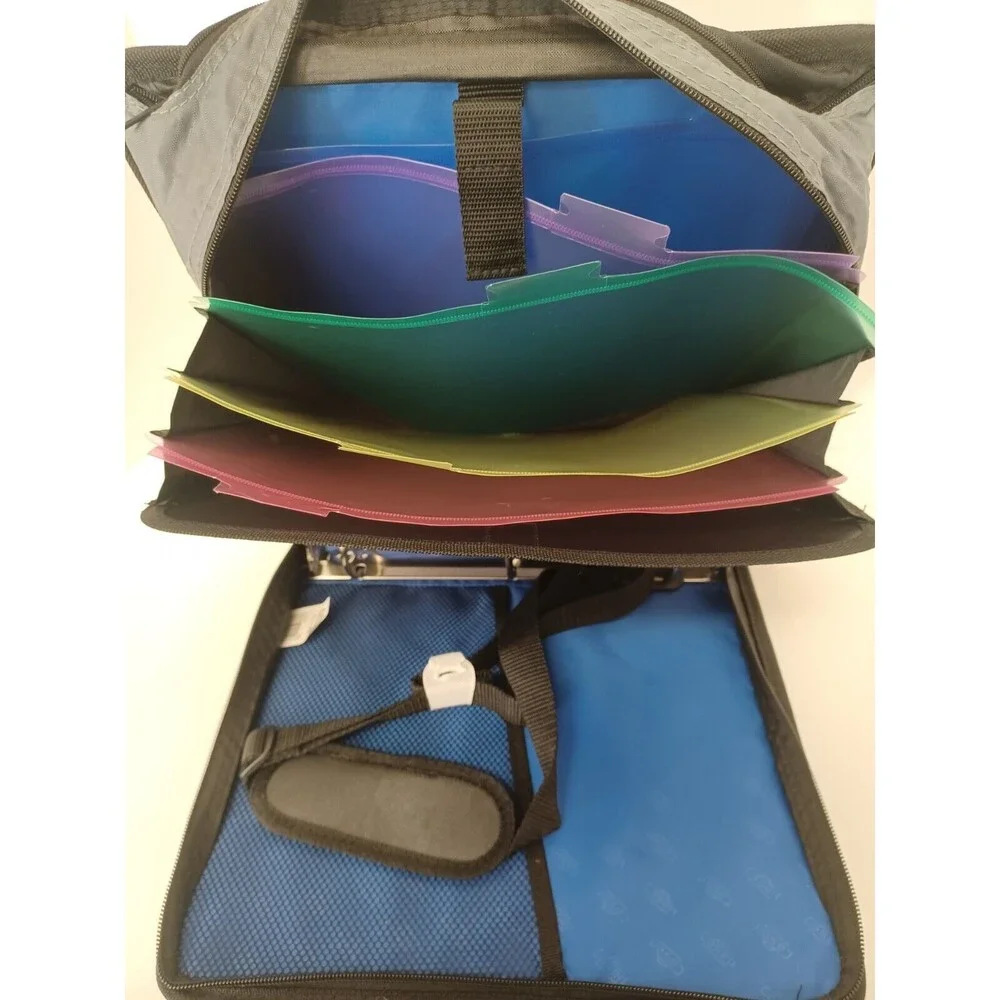 Case-it Mighty Zip Tab O-Ring Blue 3
