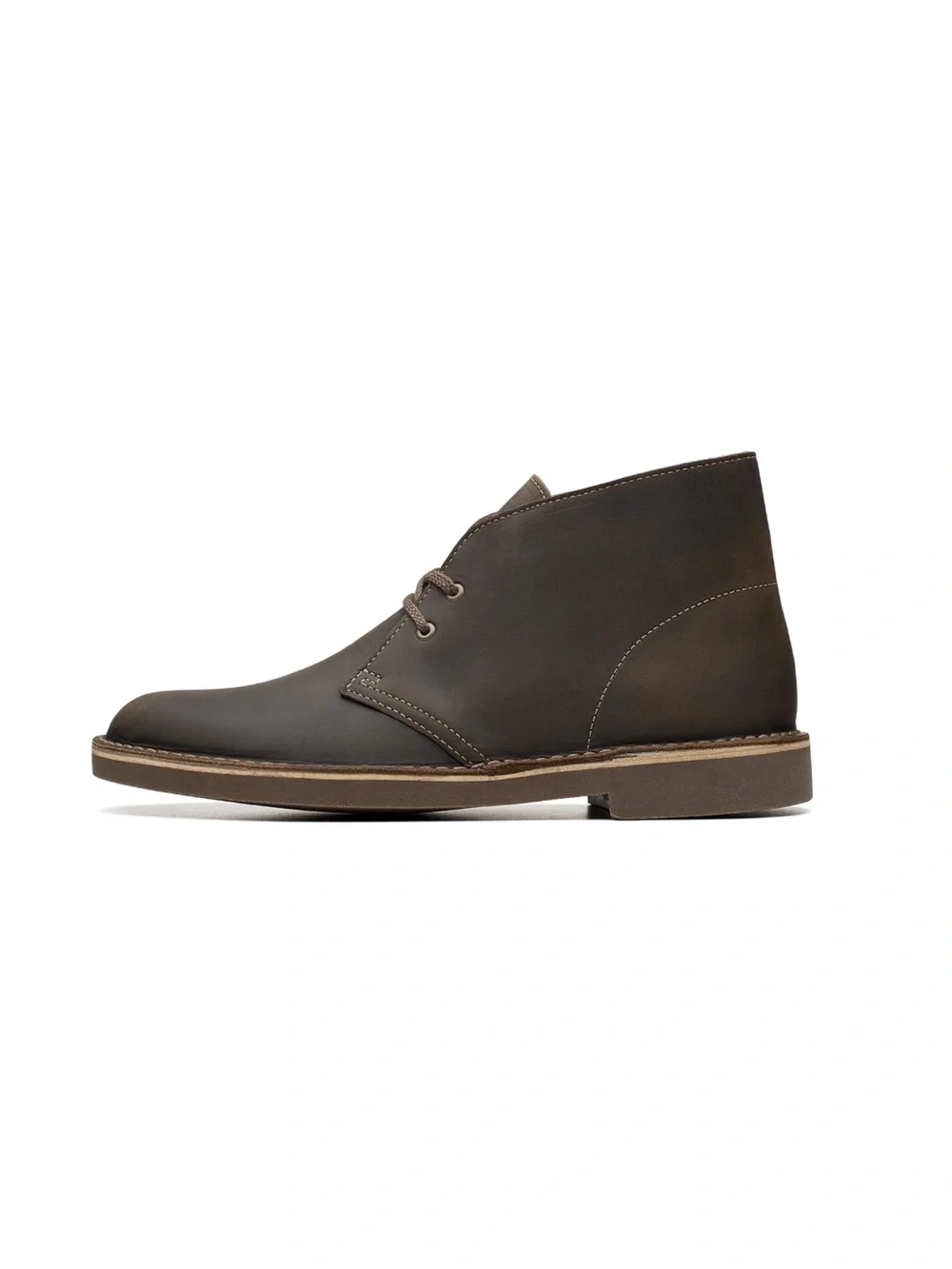 CLARKS Men's Leather shepton Boots In beeswax brown size 7.5