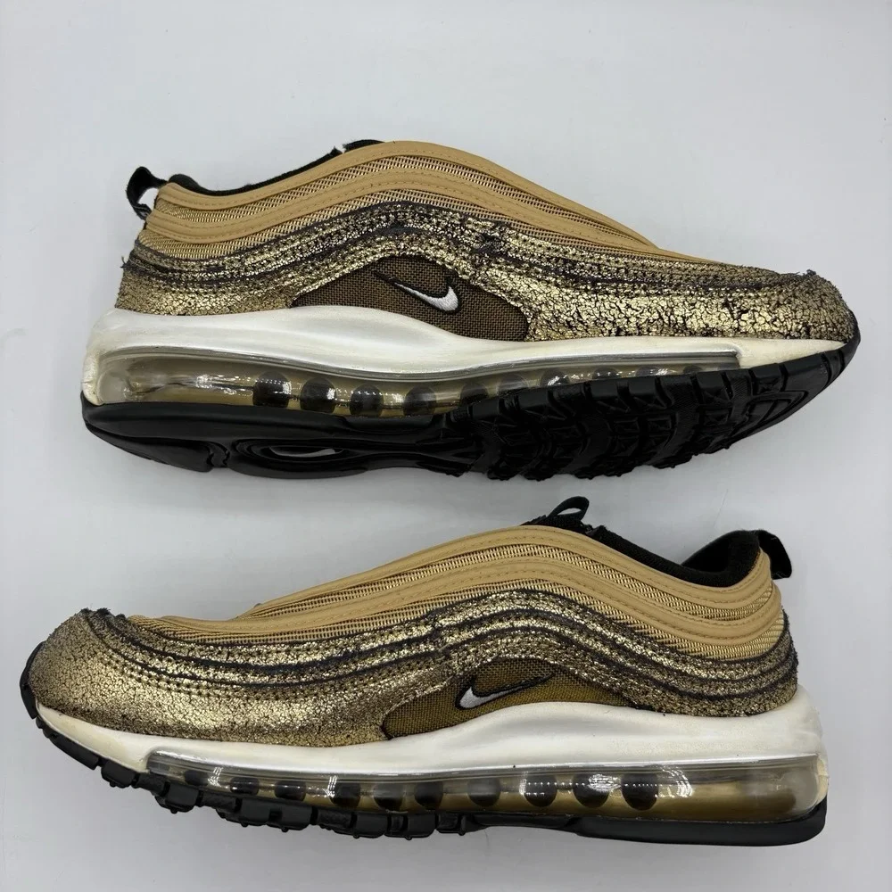 Nike Sneakers‎ Women's GoldAir Max 97 'Cracked Gold' | DO5881 700 2021 Size W 8