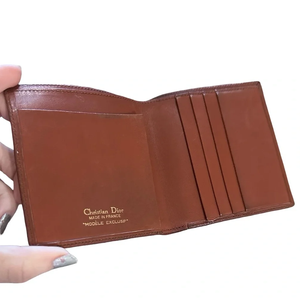 Christian Dior Brown Wallet RARE Limited MADE IN FRANCE 