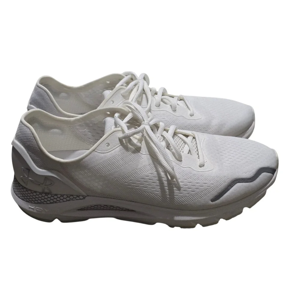 Under Armour HOVR Sneakers Men 12 White Athletic Running Shoes Minimalist Sporty