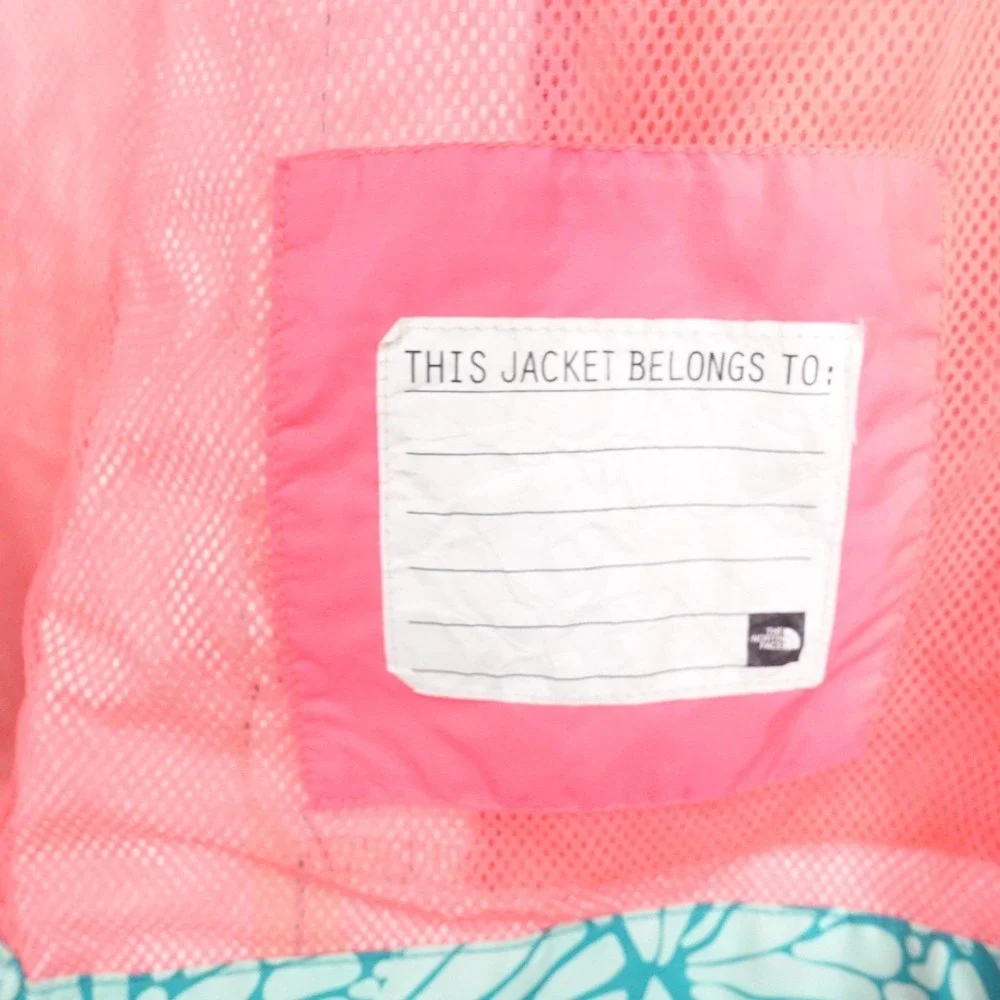 The North Face green floral