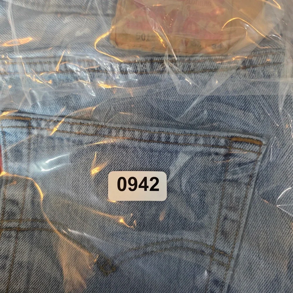 Levi's 501 Original Fit Jeans Mens 35x34 34x32 Actual Blue Button Fly 00501-0193