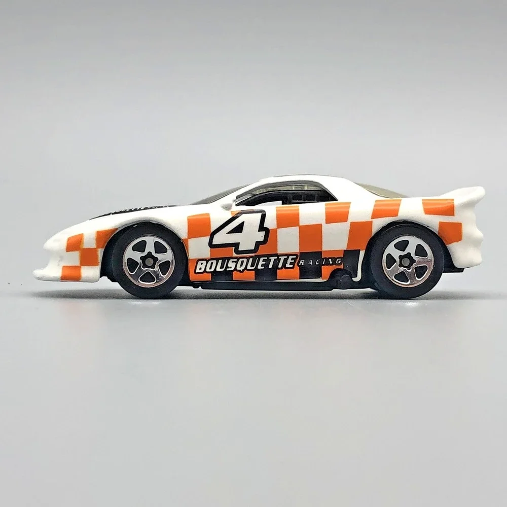 Hot Wheels Chevrolet Chevy Camaro White Orange Race Car Bousquette Diecast 1/64