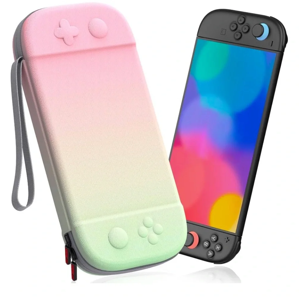 Carrying Case for Nintendo switch 2- Pink&Green