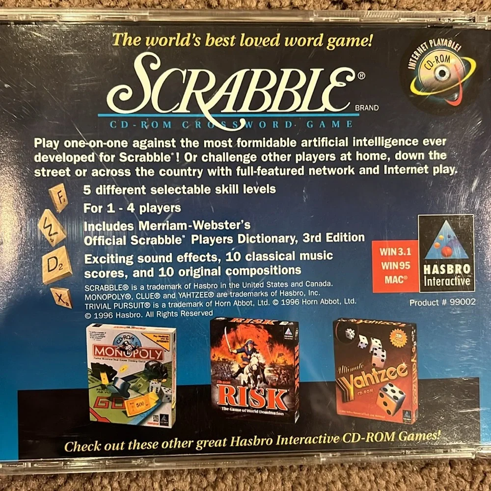 Hasbro scrabble cd