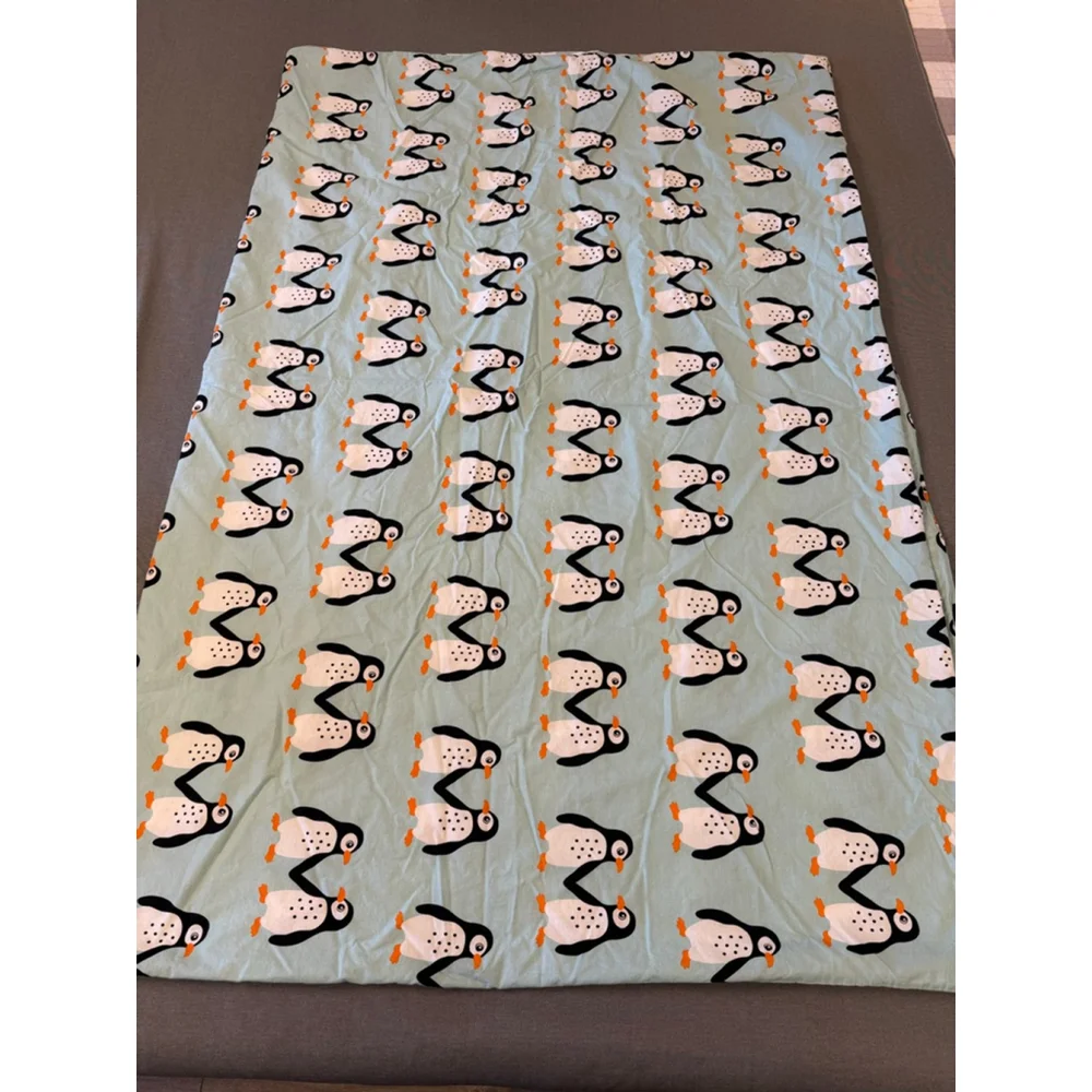 IKEA BLÅVINGAD penguin pattern duvet cover twin size