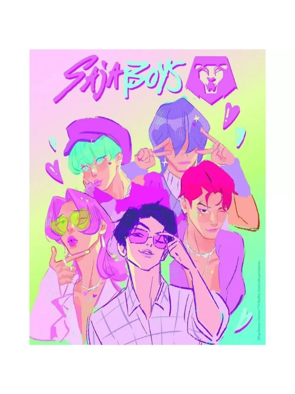 Kpop Demon Hunters Saja Boys Pastel Puzzle In Soda Can 60pc NEW 2026