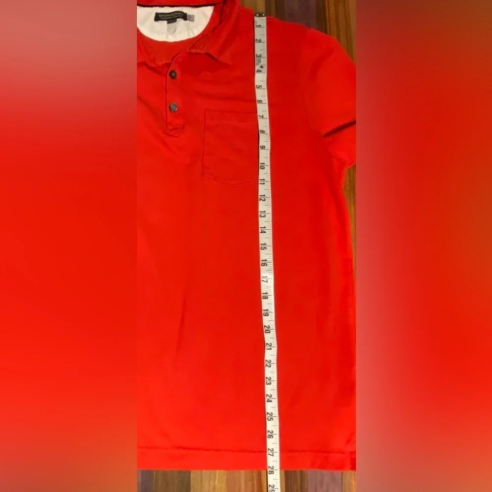 Banana Republic Red Performance Pique Polo, size L