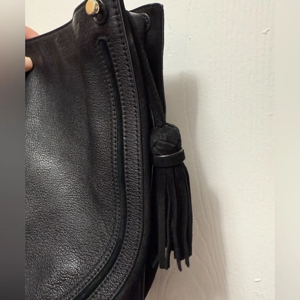 Kate Spade Pratt Street Tangie Black & Suede Hobo Bag