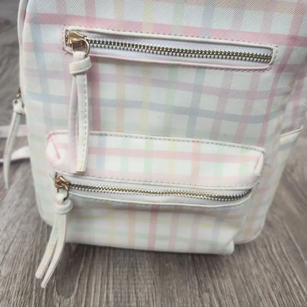 Multi-Color Under One Sky Women's Small Backpack Bag Zipper Pockets Strap Handle