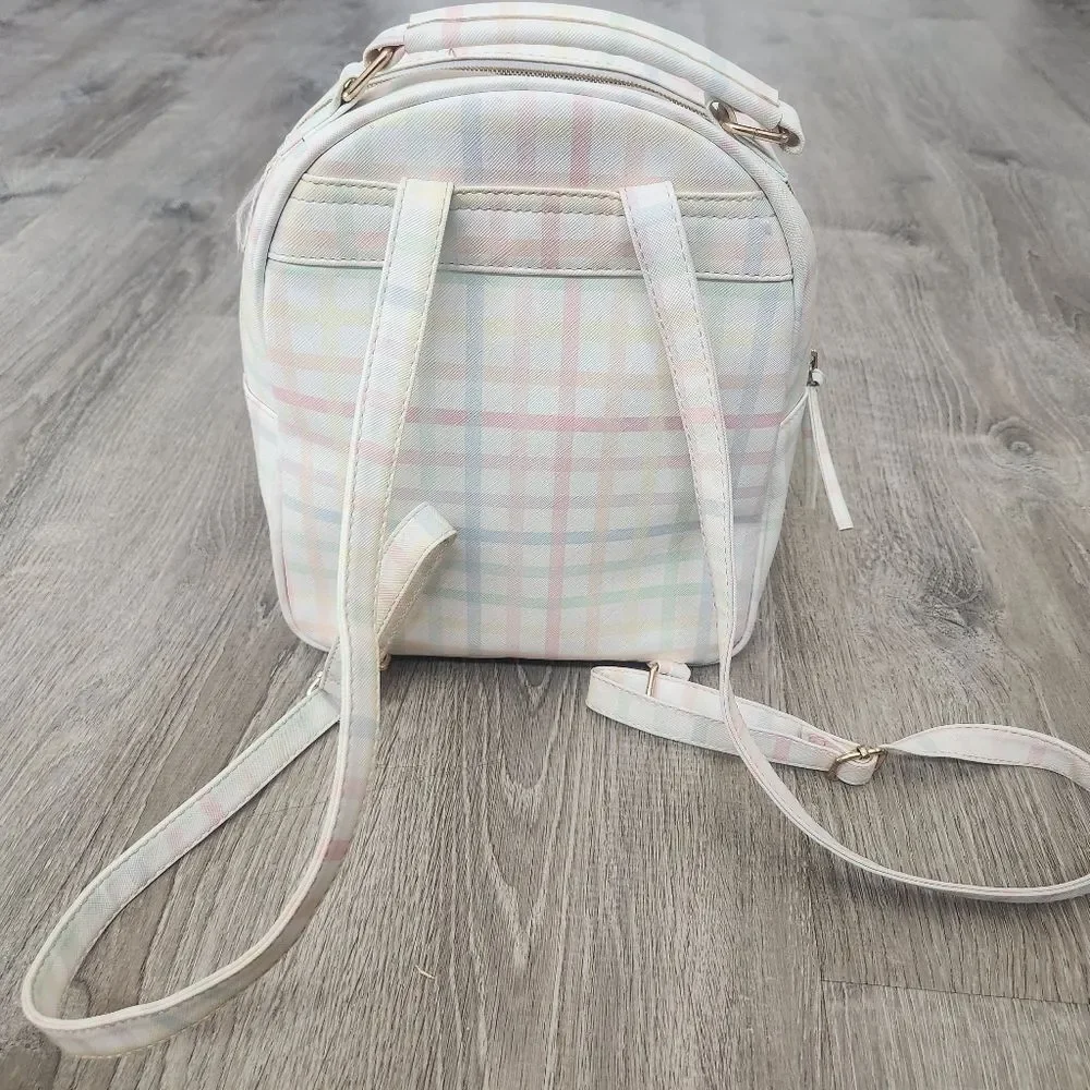 Multi-Color Under One Sky Women's Small Backpack Bag Zipper Pockets Strap Handle