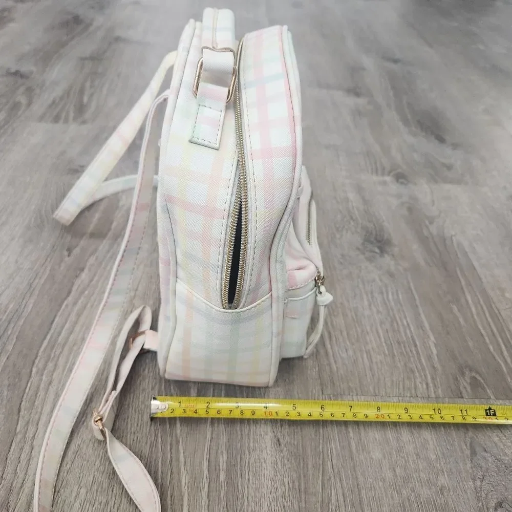 Multi-Color Under One Sky Women's Small Backpack Bag Zipper Pockets Strap Handle