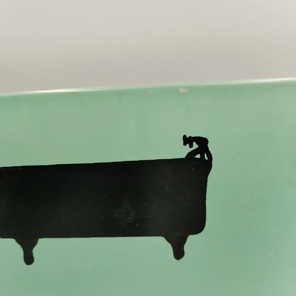 Anthropologie Bagno Metal Sign Mummert Vintage Style Clawfoot Tub Bath Decor USA