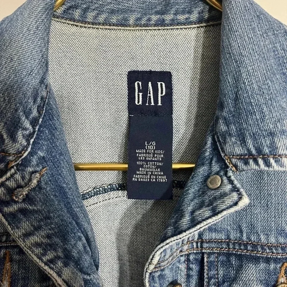 Gap Kids Classic‎ Denim Jacket Size L 10