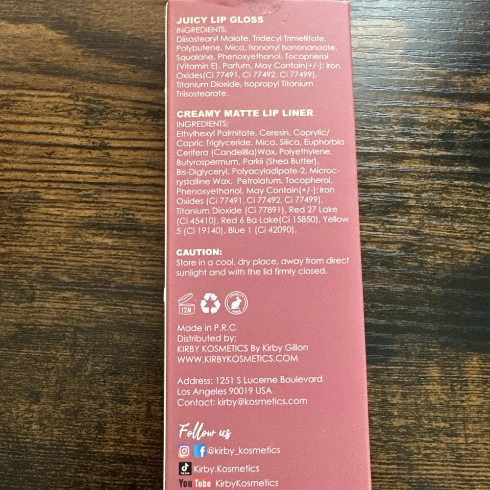 Kirby Kosmetics by Kirby Gillon lot includes