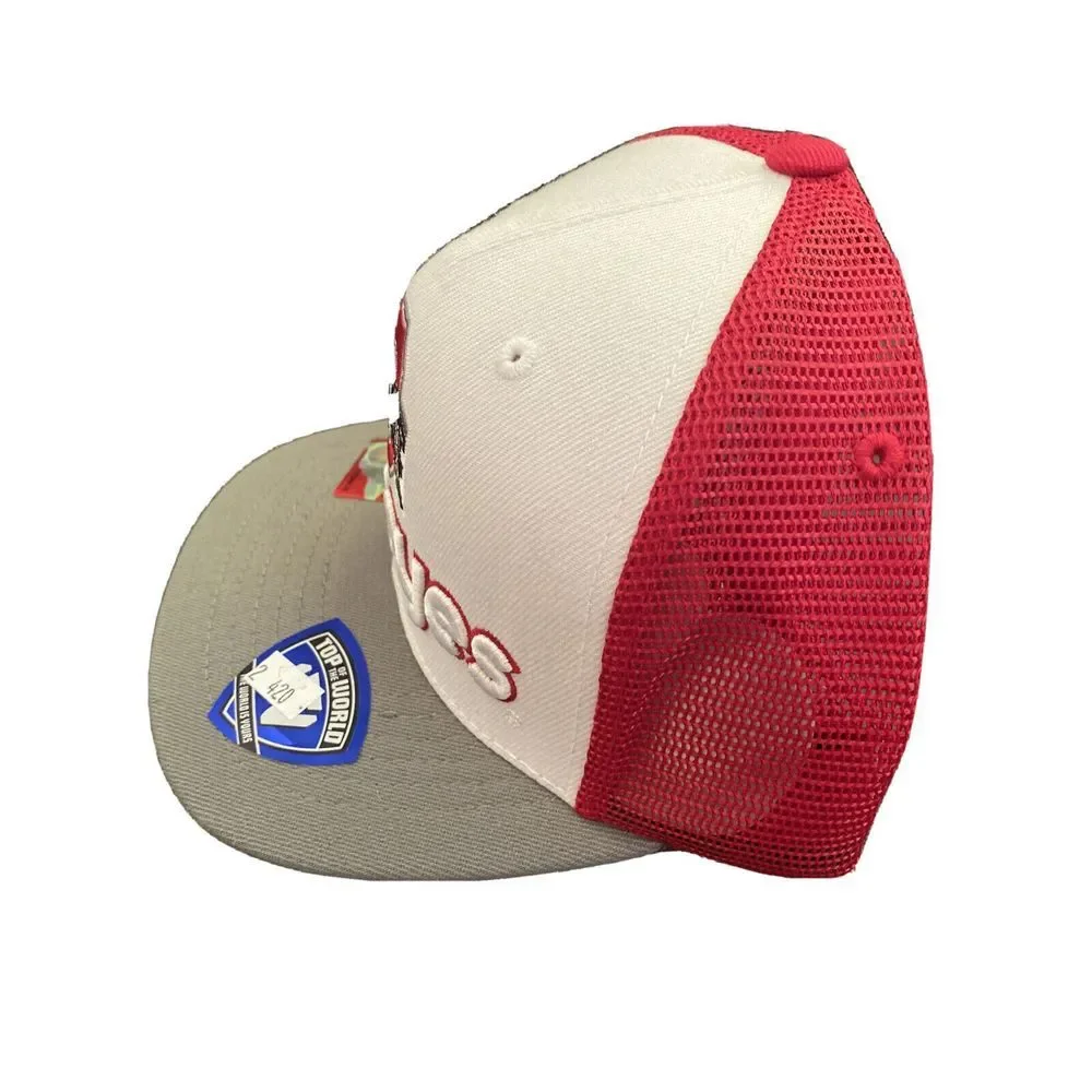 Ohio State Buckeyes‎ Flat Brim OSU Adjustable Snapback Trucker Mesh Hat Cap NCAA