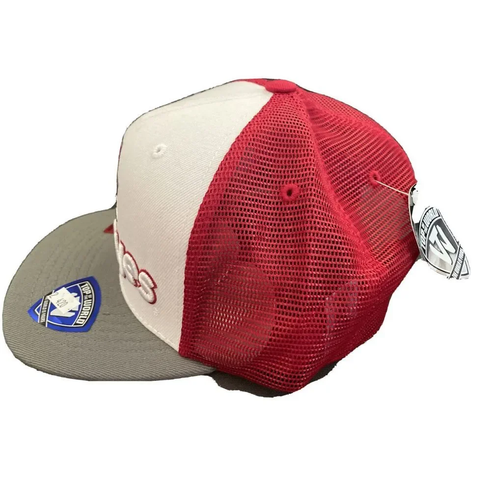 Ohio State Buckeyes‎ Flat Brim OSU Adjustable Snapback Trucker Mesh Hat Cap NCAA