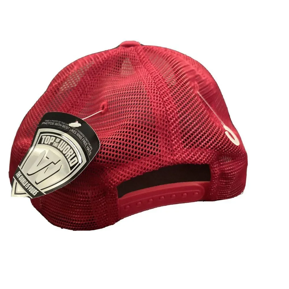 Ohio State Buckeyes‎ Flat Brim OSU Adjustable Snapback Trucker Mesh Hat Cap NCAA