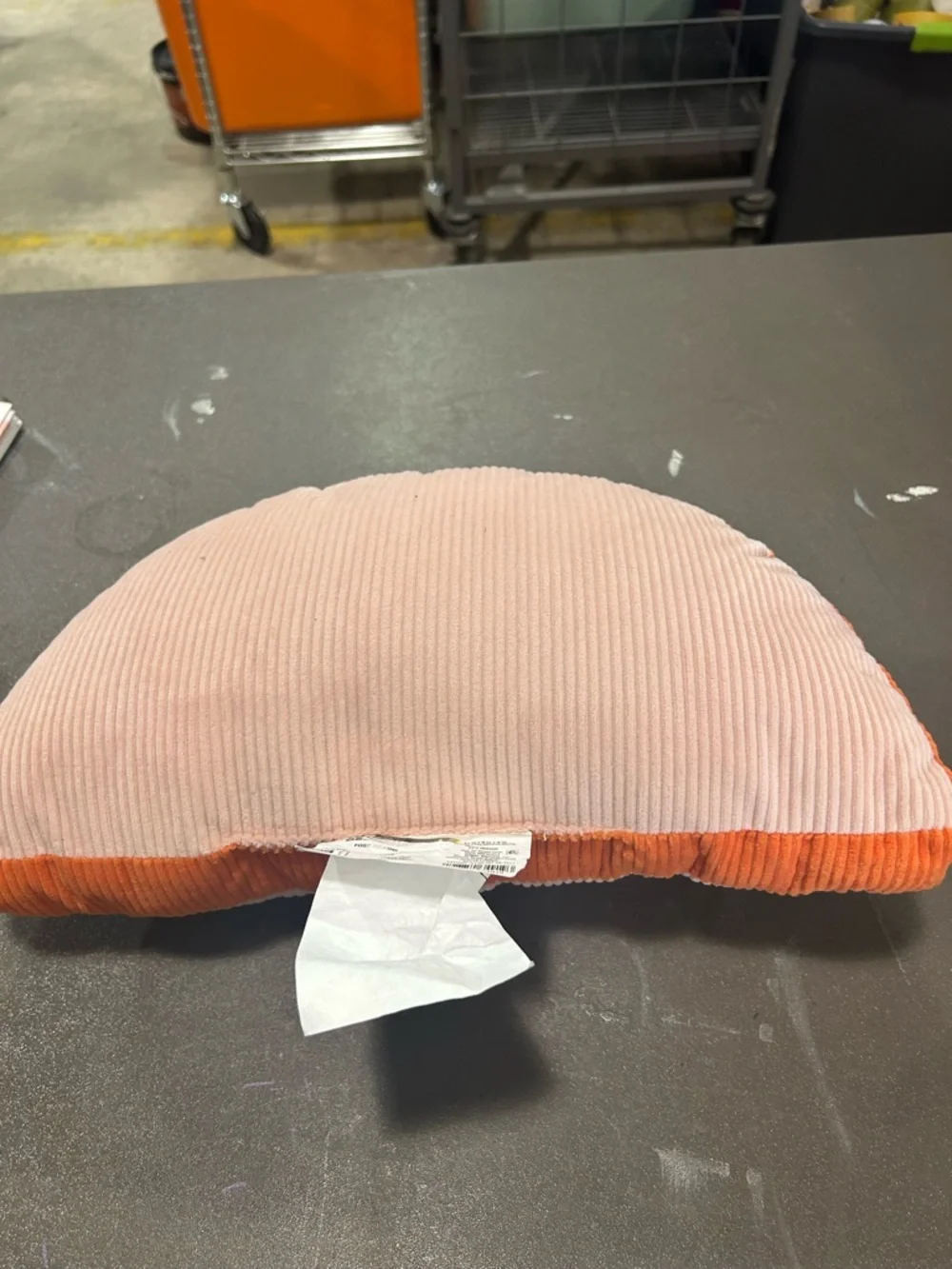 Target Two-Tone Corduroy Accent Pillow in Pink and Orange