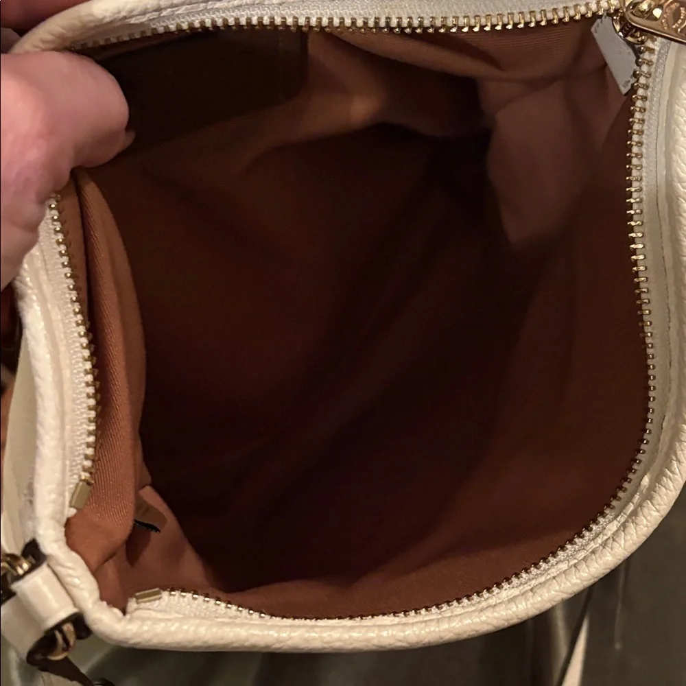 Coach Cream leather file Crossbody Bag A2081-91167