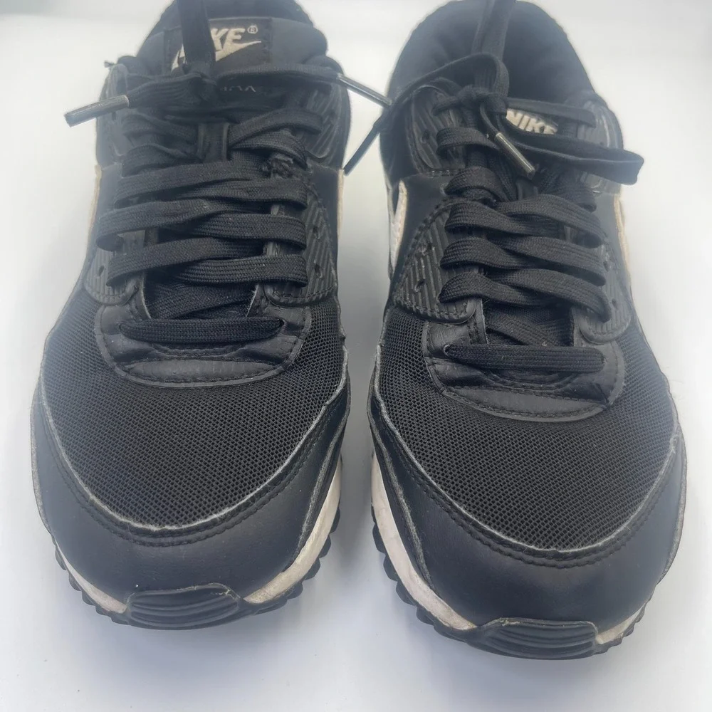 Nike Air Max 90 DH8010-002 Sneakers Womens US 9 Black Low Top Running Shoes