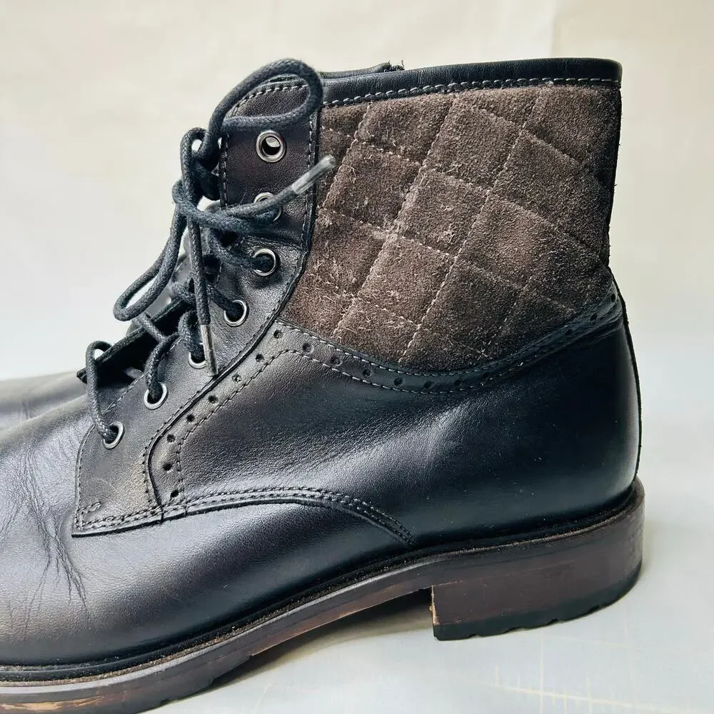 Johnston Murphy J&M 1850 Men's Ankle Boots Leather Mens Size 10.5 M Dark Blue