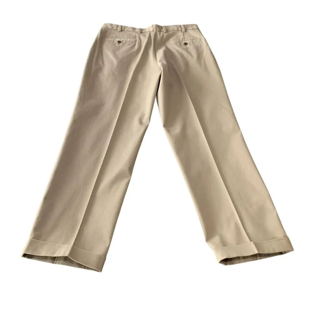 Brooks Brothers Mens Advantage Chino Elliot Preppy Office Khaki Pants 38x32
