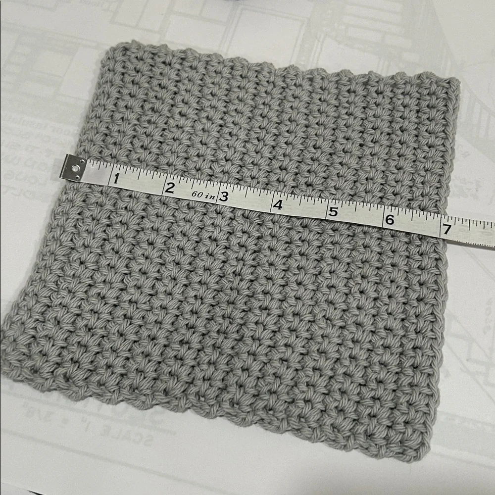 100% Cotton Handmade Washcloths - Set of 3