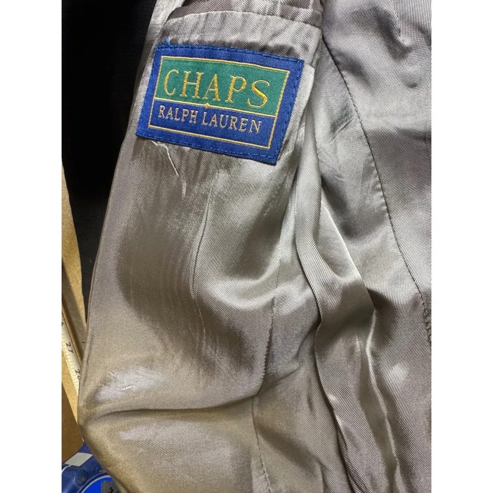 vtg Chaps Ralph‎ Lauren Men's Gray Wool Blazer Jacket Made in Canada $200