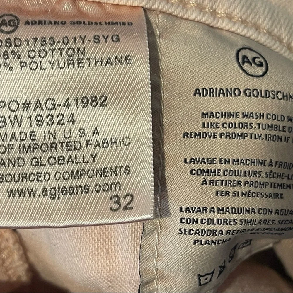 AG Adriana Goldscmeid 90s Relaxed Jeans, Petal Pink, 32”