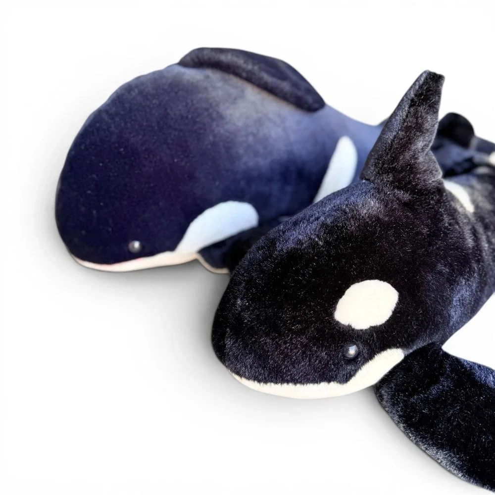 Seaworld Vintage Orca Killer Whale Shamu Plush Lot READ