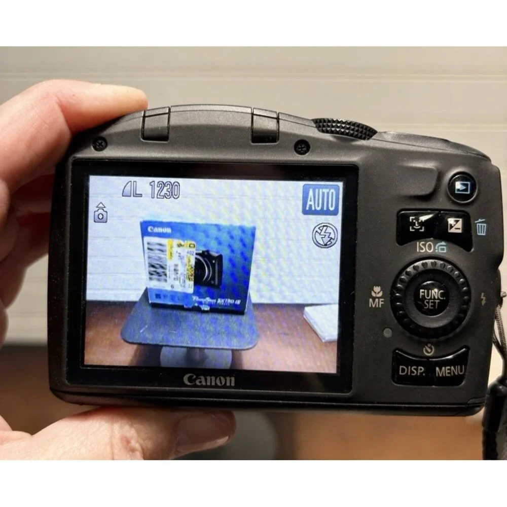 Canon PowerShot SX130 IS 12.1MP Digital Camera in Box SD Card **tested**