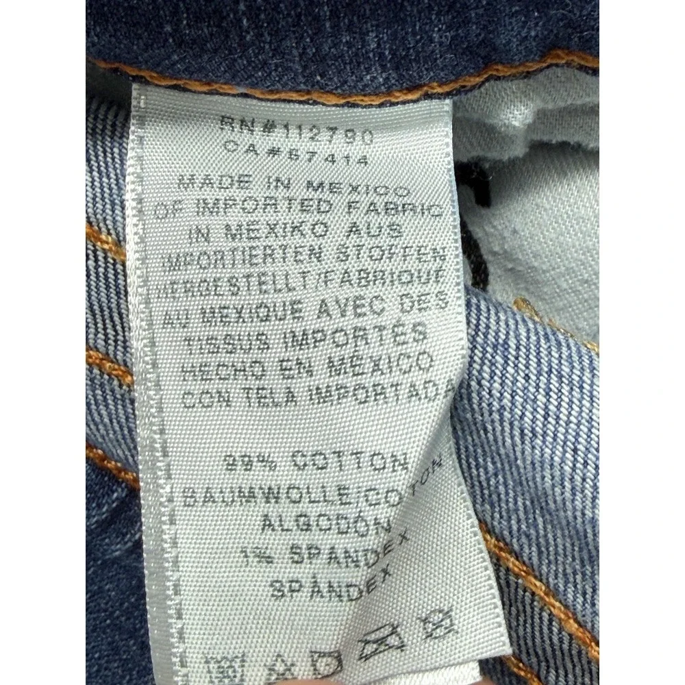 True Religion Jeans Mens Measured 45x34 Blue Straight Slim Denim