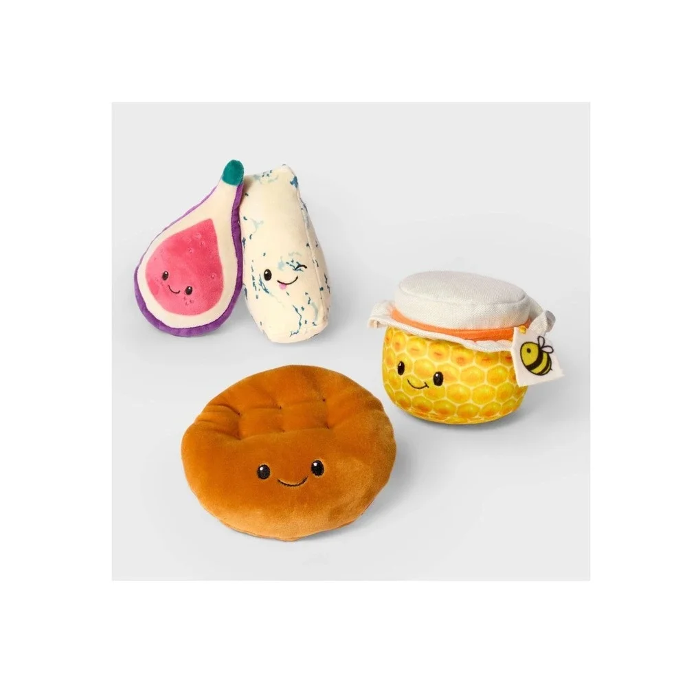 Gigglescape Charcuterie Box Set Plush Fig Blue‎ Cheese Honey Cracker Toy NWT