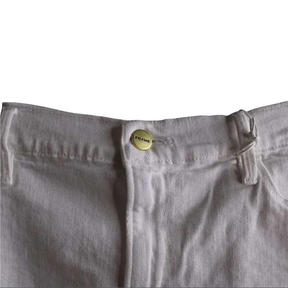 Frame‎ Le Cutoff Tulip Hem Raw White 33