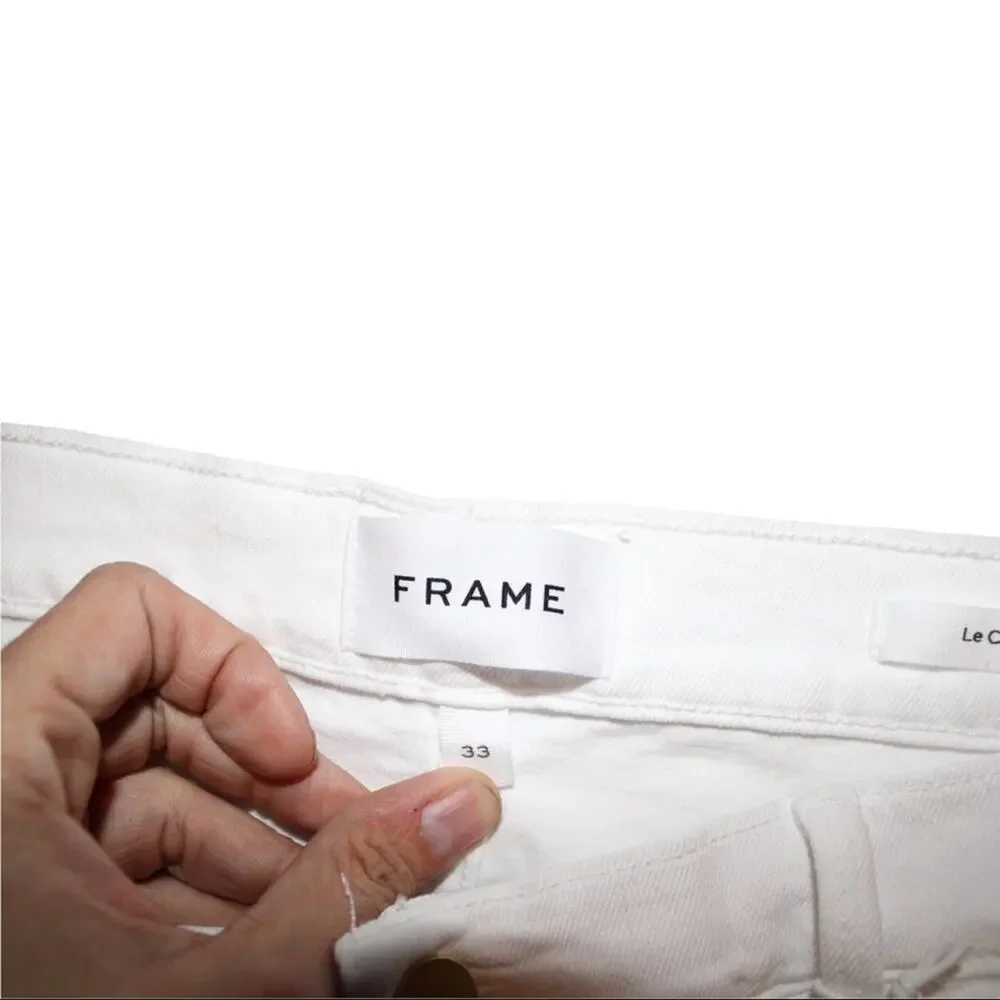 Frame‎ Le Cutoff Tulip Hem Raw White 33